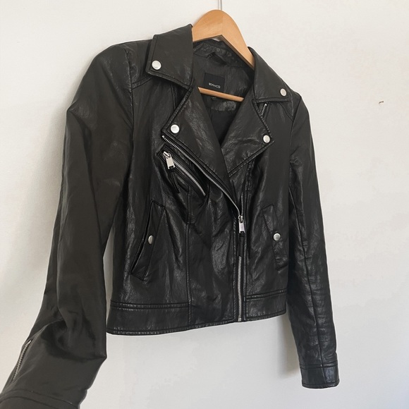 𝅺RW&CO. Vegan Leather Moto Jacket - Picture 3 of 12